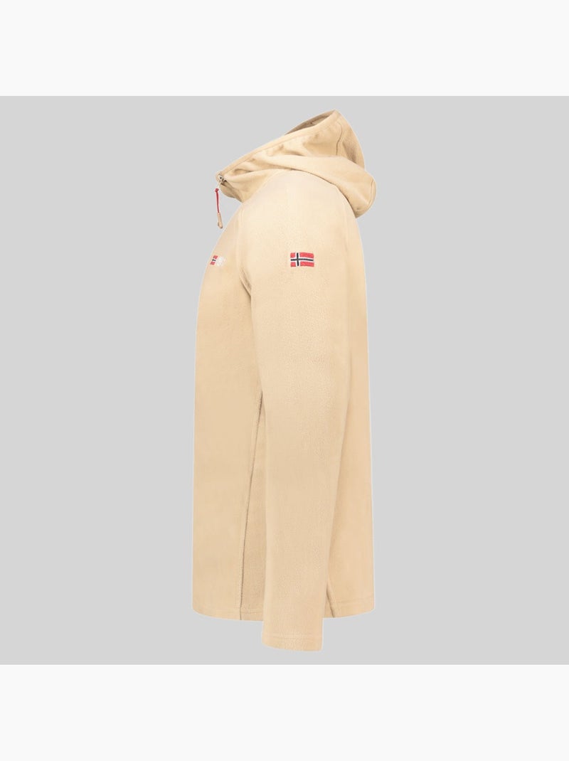 Casaco polar com capuz tugood – geographical norway Bege - Kiabi