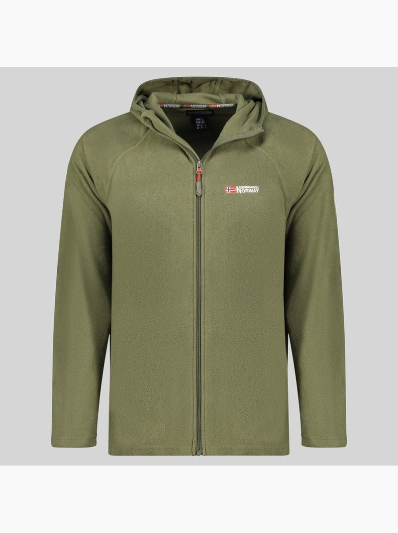 Casaco polar com capuz tugood – geographical norway Cáqui - Kiabi