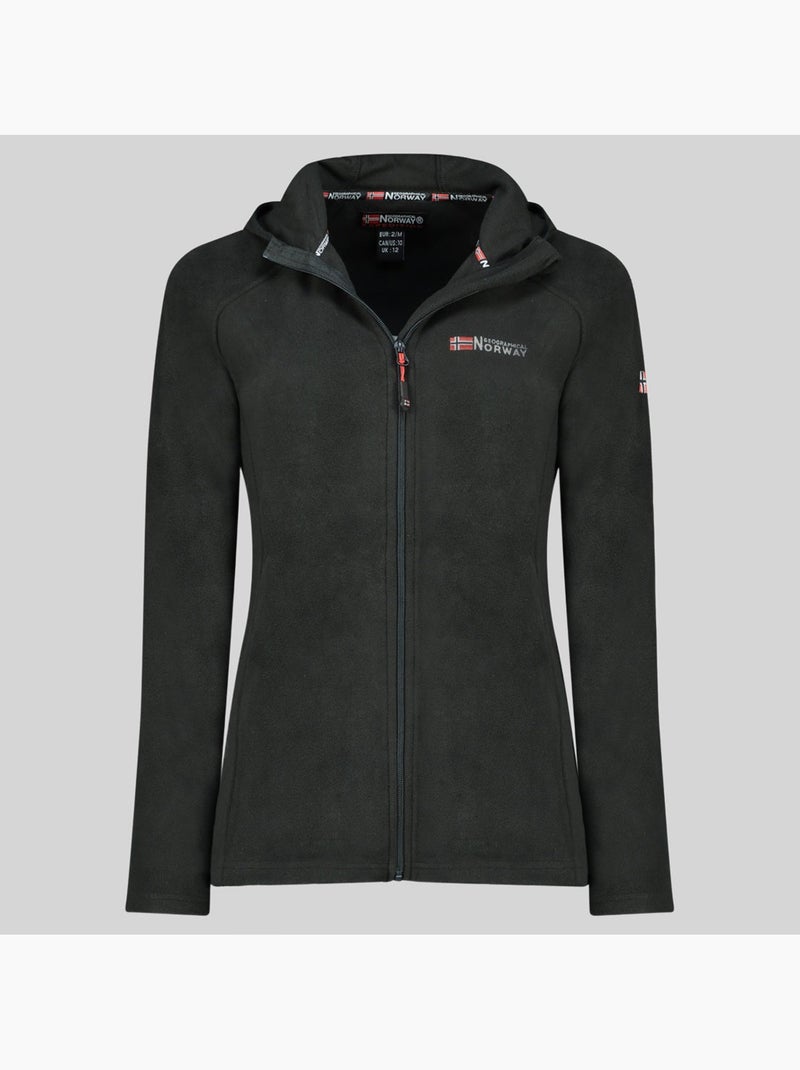 Casaco polar com capuz tugood – geographical norway Preto - Kiabi