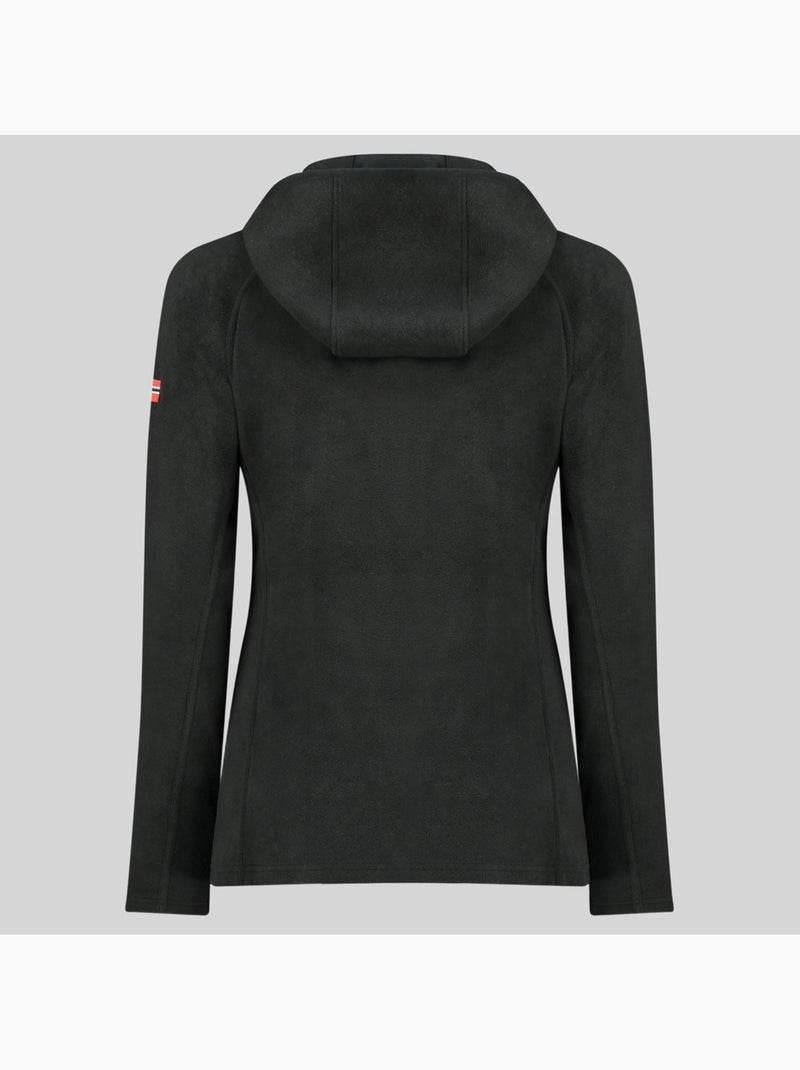 Casaco polar com capuz tugood – geographical norway Preto - Kiabi