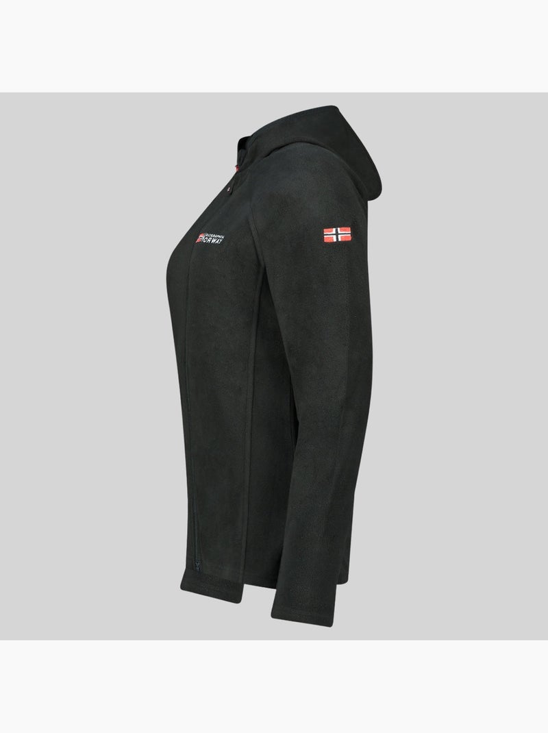 Casaco polar com capuz tugood – geographical norway Preto - Kiabi