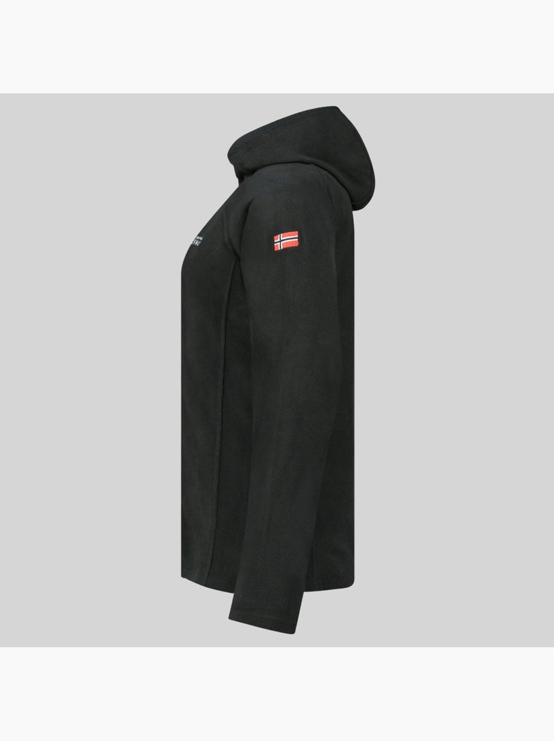 Casaco polar com capuz tugood – geographical norway Preto - Kiabi
