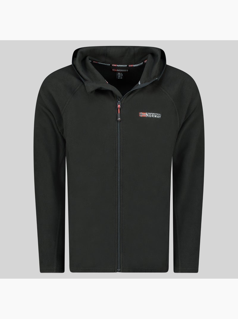 Casaco polar com capuz tugood – geographical norway Preto - Kiabi