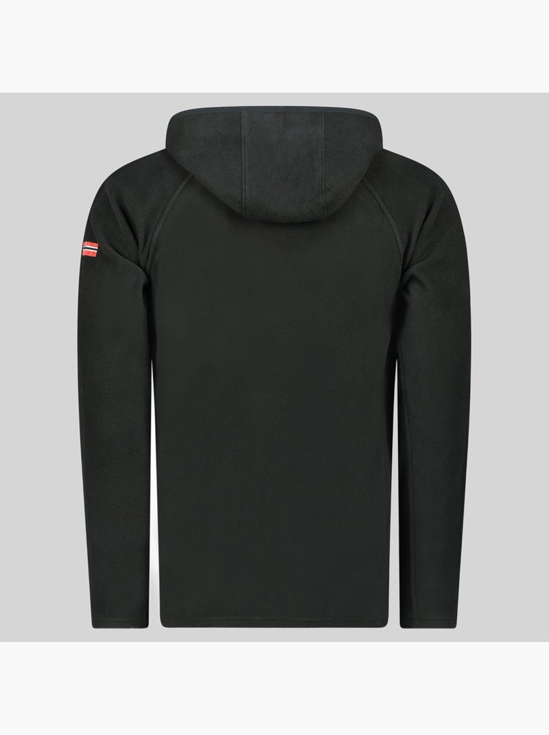 Casaco polar com capuz tugood – geographical norway Preto - Kiabi