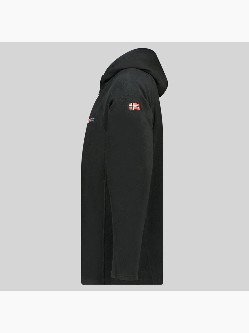 Casaco polar com capuz tugood – geographical norway Preto - Kiabi