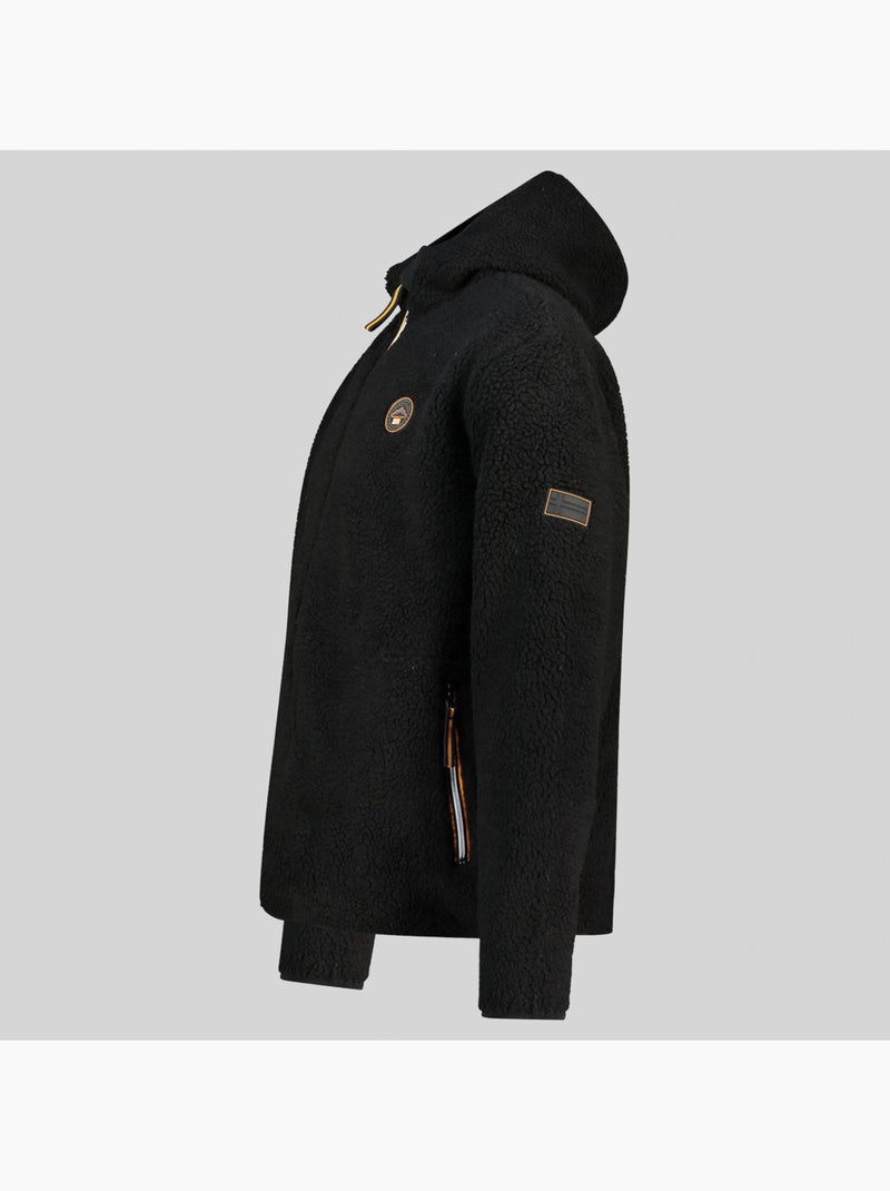 Casaco polar com capuz ucherpim – geographical norway Preto - Kiabi