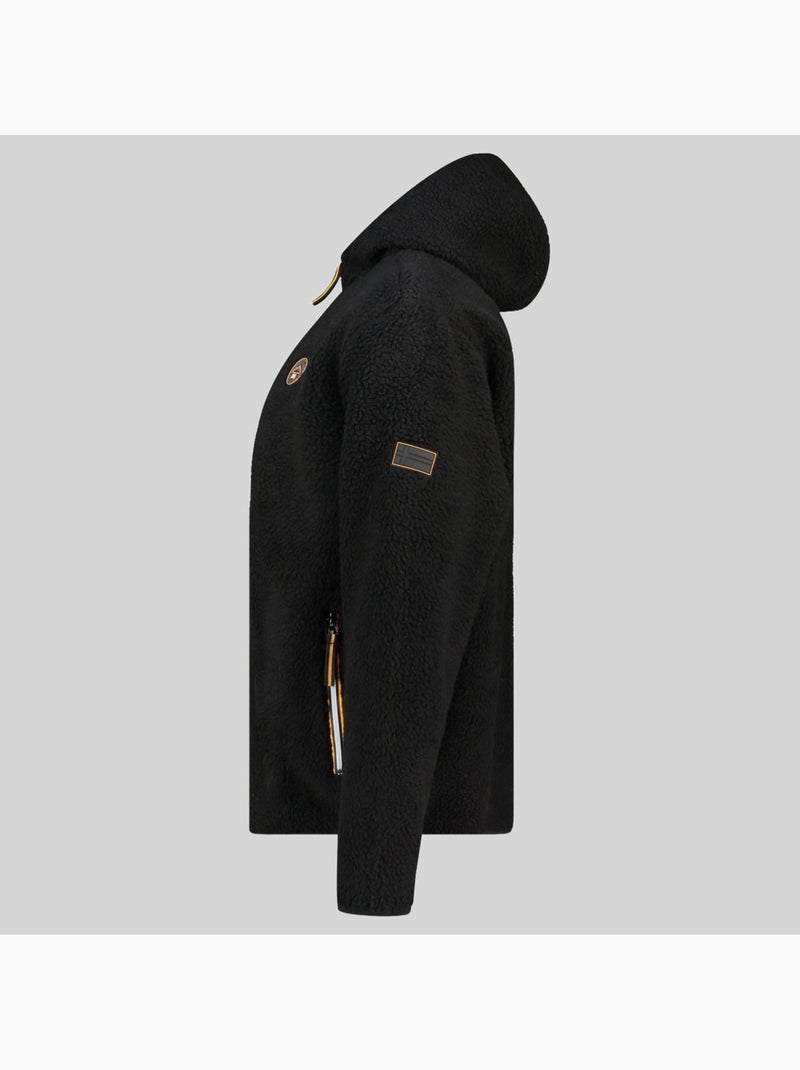 Casaco polar com capuz ucherpim – geographical norway Preto - Kiabi