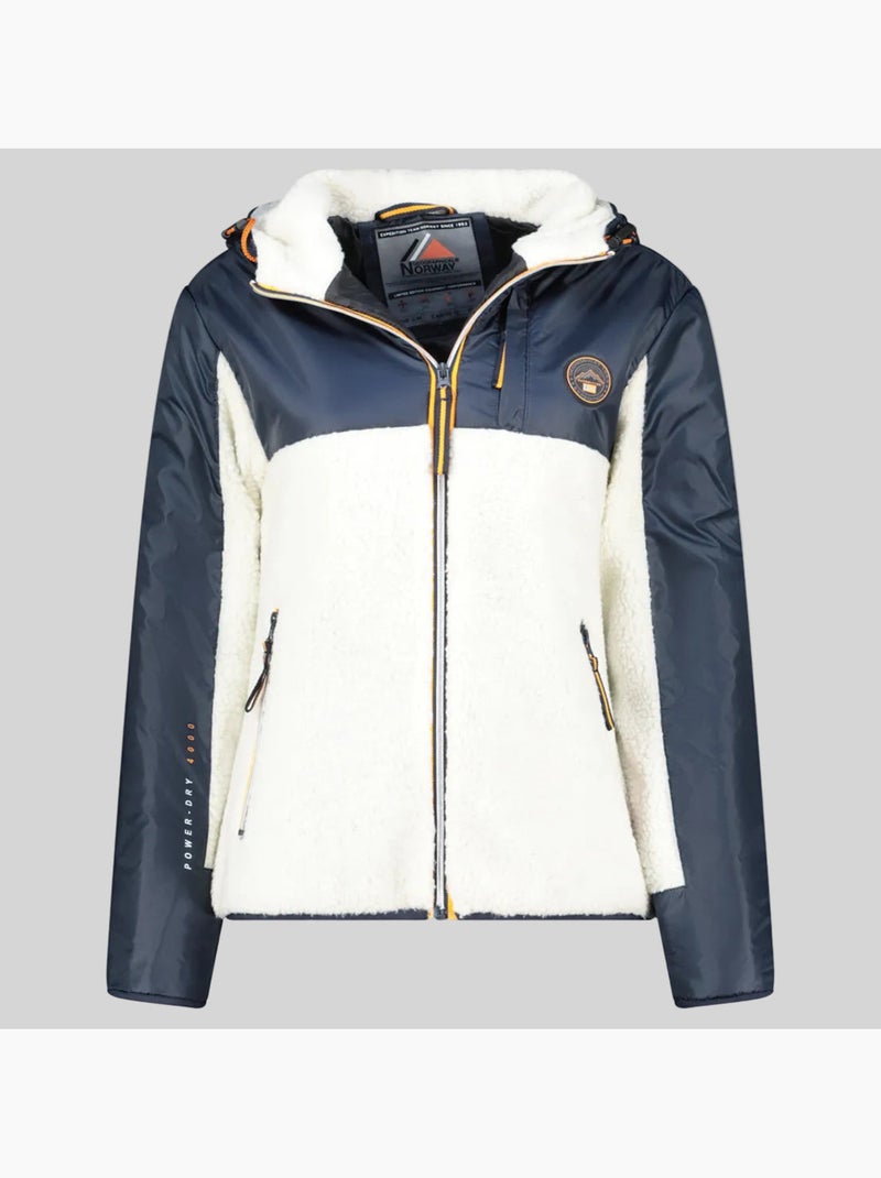 Casaco polar com capuz ulyssim – geographical norway Azul-marinho - Kiabi