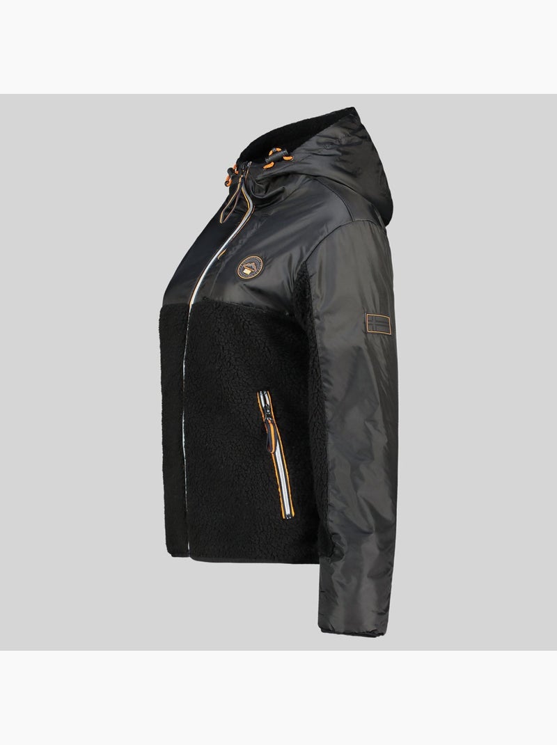 Casaco polar com capuz ulyssim – geographical norway Preto - Kiabi