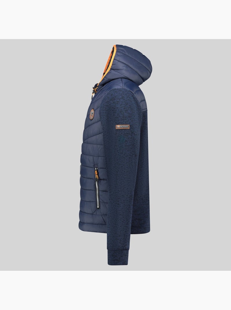 Casaco polar com capuz ummos – geographical norway Azul-marinho - Kiabi