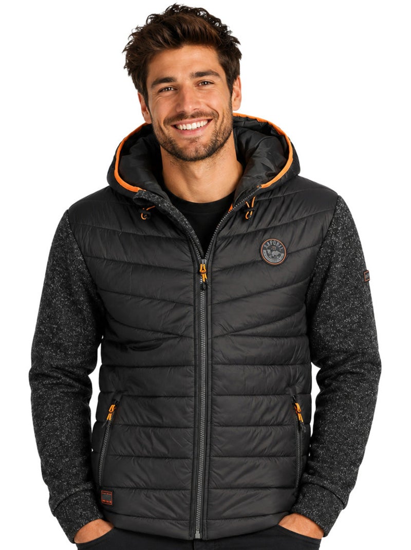 Casaco polar com capuz ummosoral – kaporal Preto - Kiabi