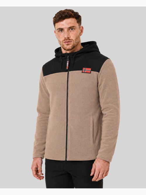 Casaco polar com capuz uniclerc hood – geographical norway - Kiabi
