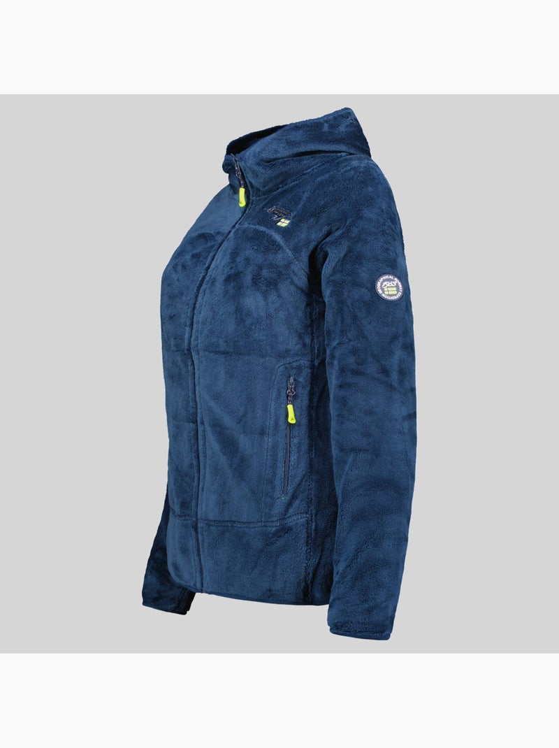 Casaco polar com capuz upalood – geographical norway Azul-marinho - Kiabi