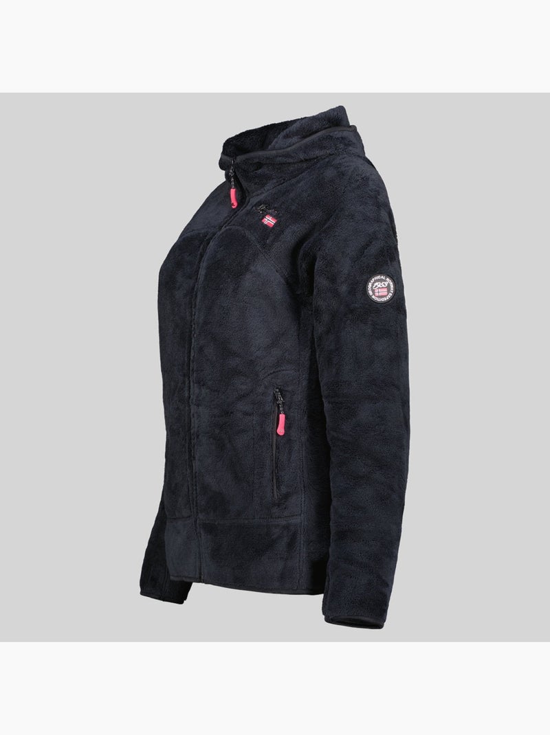Casaco polar com capuz upalood – geographical norway Preto - Kiabi