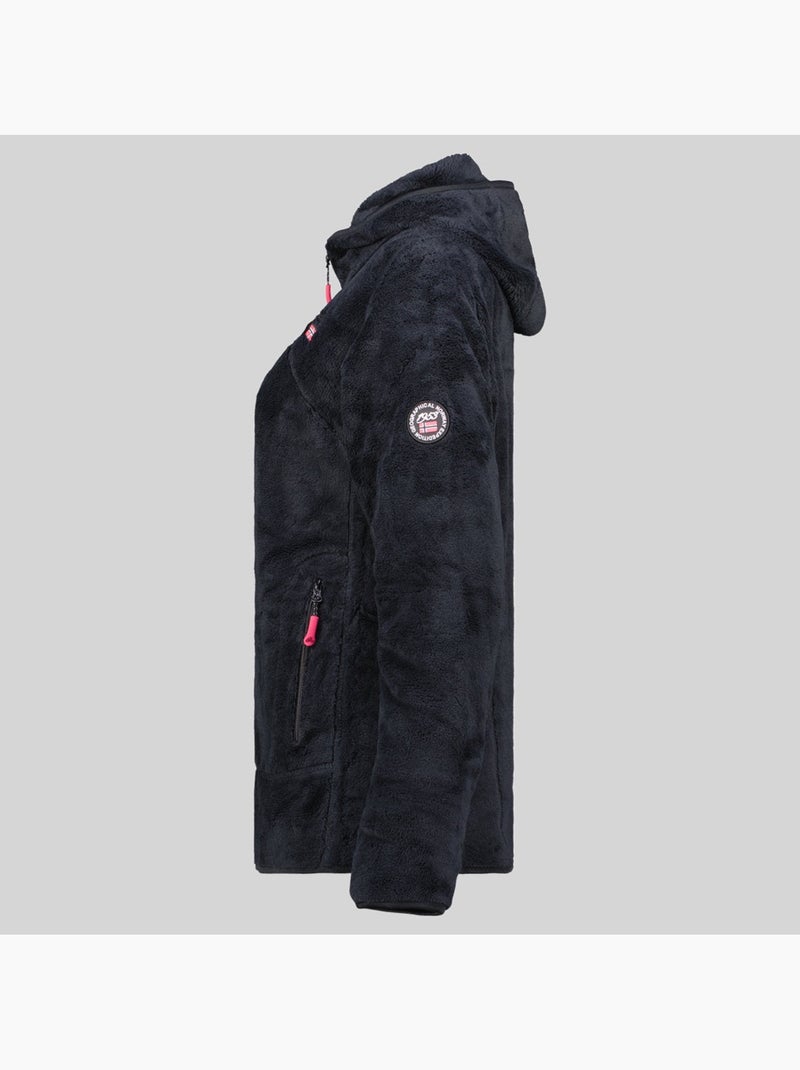 Casaco polar com capuz upalood – geographical norway Preto - Kiabi