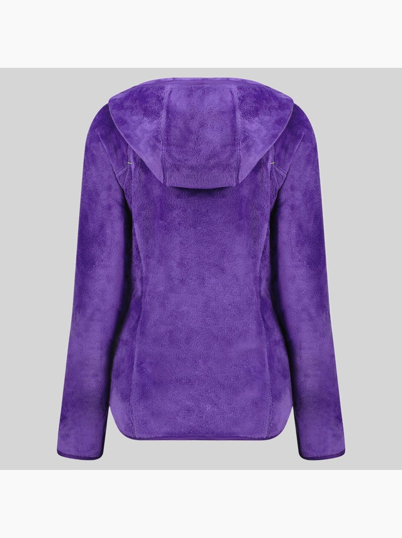 Casaco polar com capuz upalood – geographical norway Roxo - Kiabi