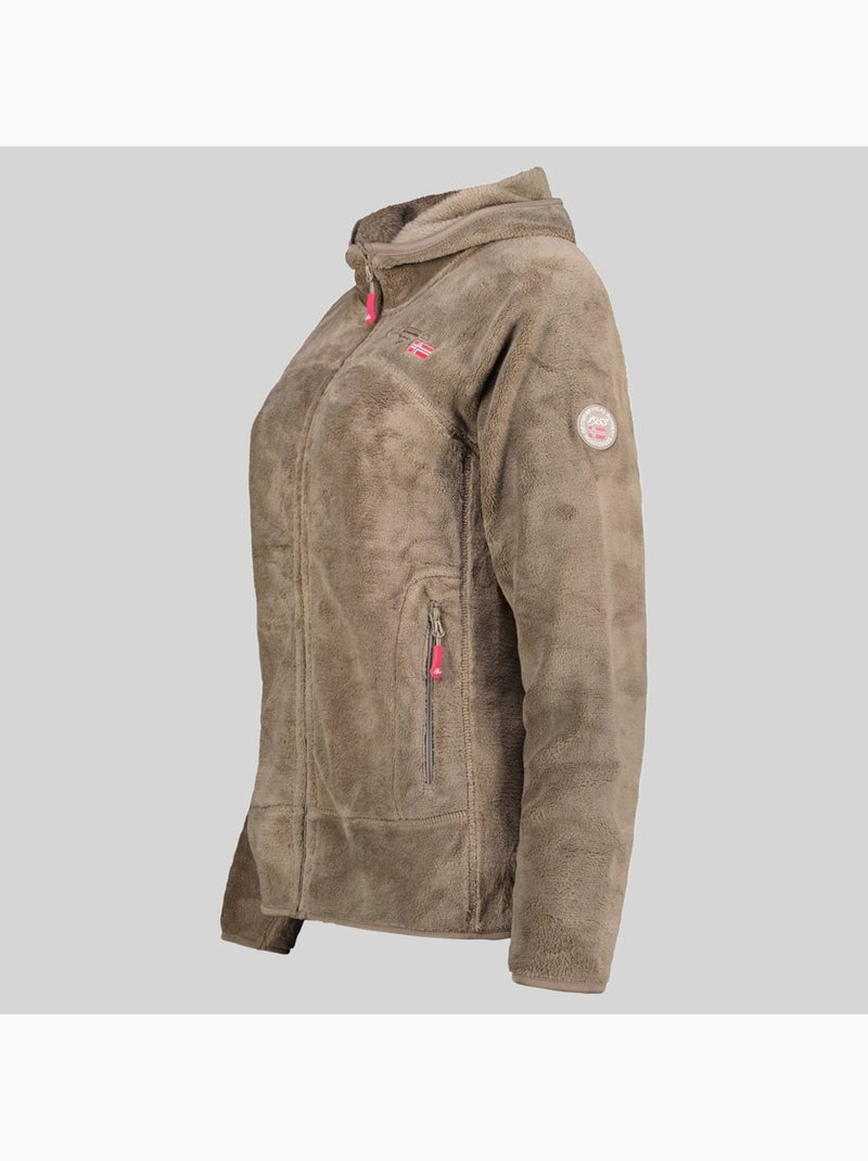 Casaco polar com capuz upalood – geographical norway Toupe - Kiabi