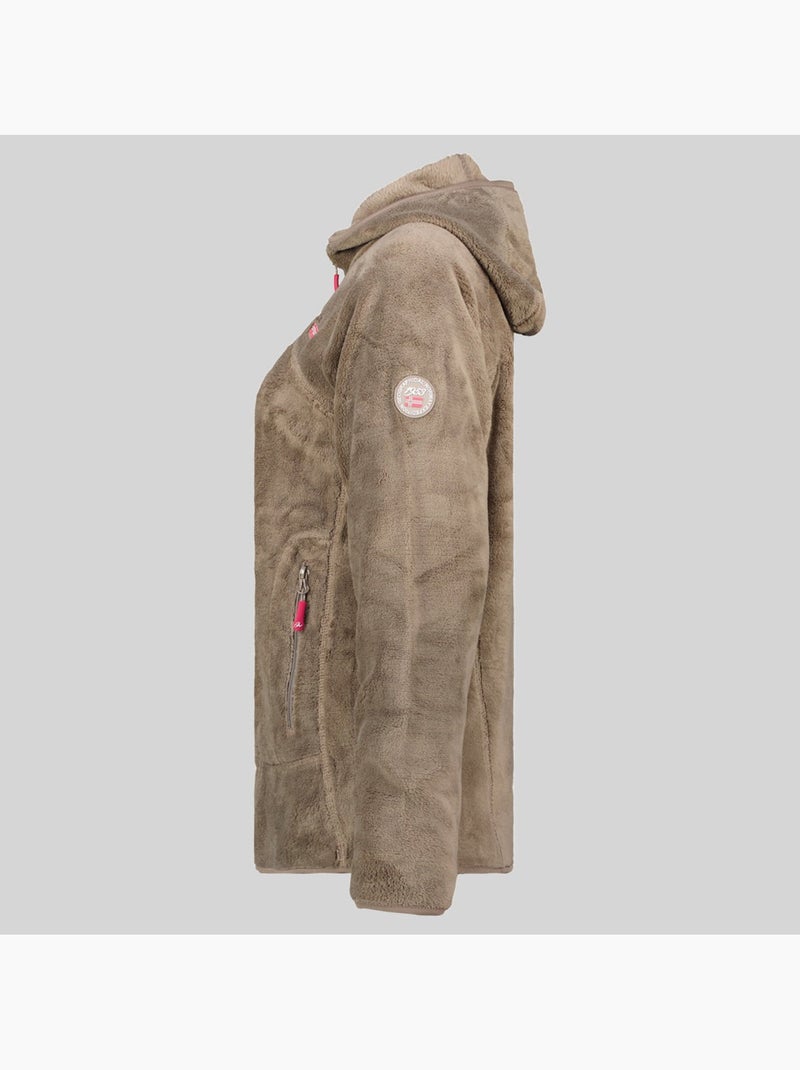 Casaco polar com capuz upalood – geographical norway Toupe - Kiabi