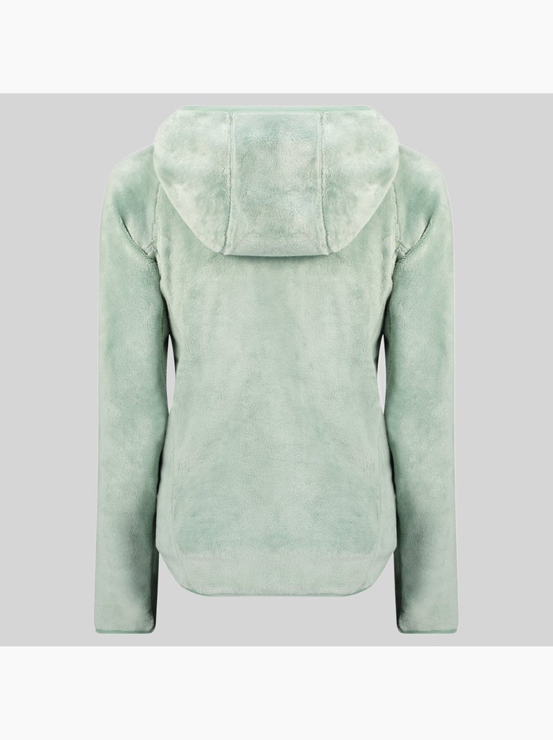 Casaco polar com capuz upalood – geographical norway Verde pastel - Kiabi