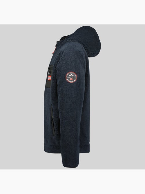 Casaco polar com fecho e capuz udaf – geographical norway - Kiabi