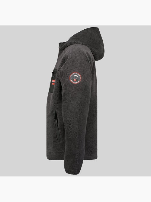 Casaco polar com fecho e capuz udaf – geographical norway - Kiabi