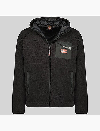 Casaco polar com fecho e capuz udaf – geographical norway