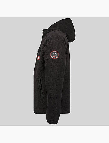 Casaco polar com fecho e capuz udaf – geographical norway