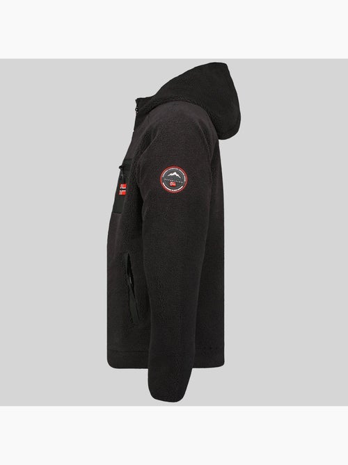 Casaco polar com fecho e capuz udaf – geographical norway - Kiabi