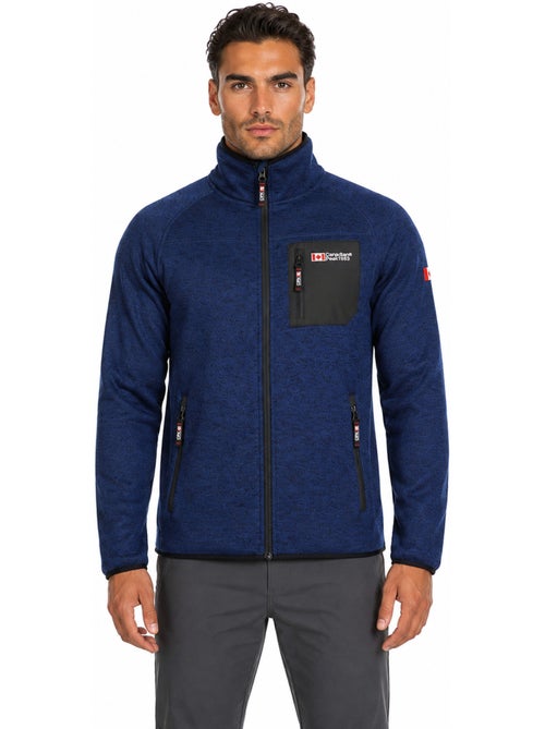 Casaco polar com fecho e gola subida titleak – canadian peak - Kiabi