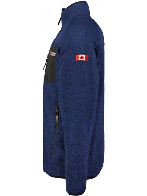 Casaco polar com fecho e gola subida titleak – canadian peak - Kiabi