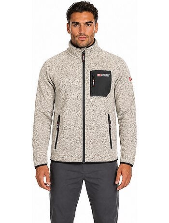 Casaco polar com fecho e gola subida titleak – canadian peak