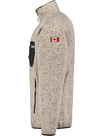 Casaco polar com fecho e gola subida titleak – canadian peak