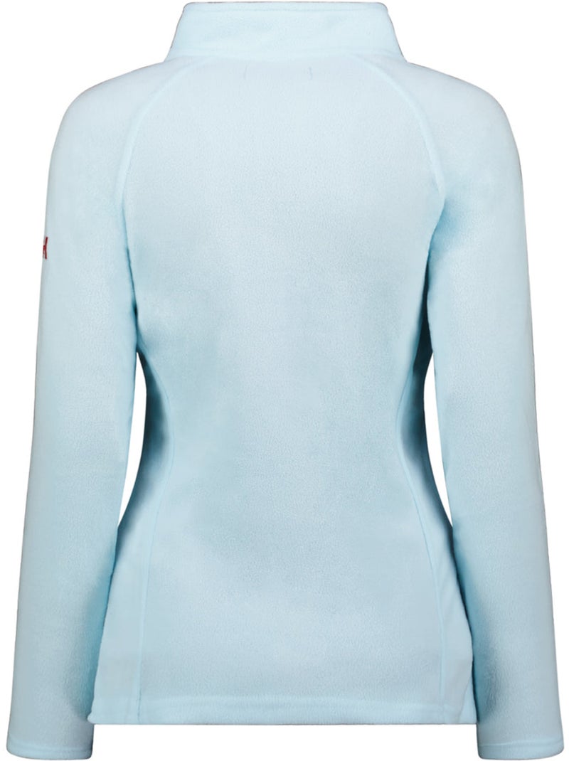 Casaco polar com fecho e gola subida tugeak – canadian peak Azul-céu - Kiabi