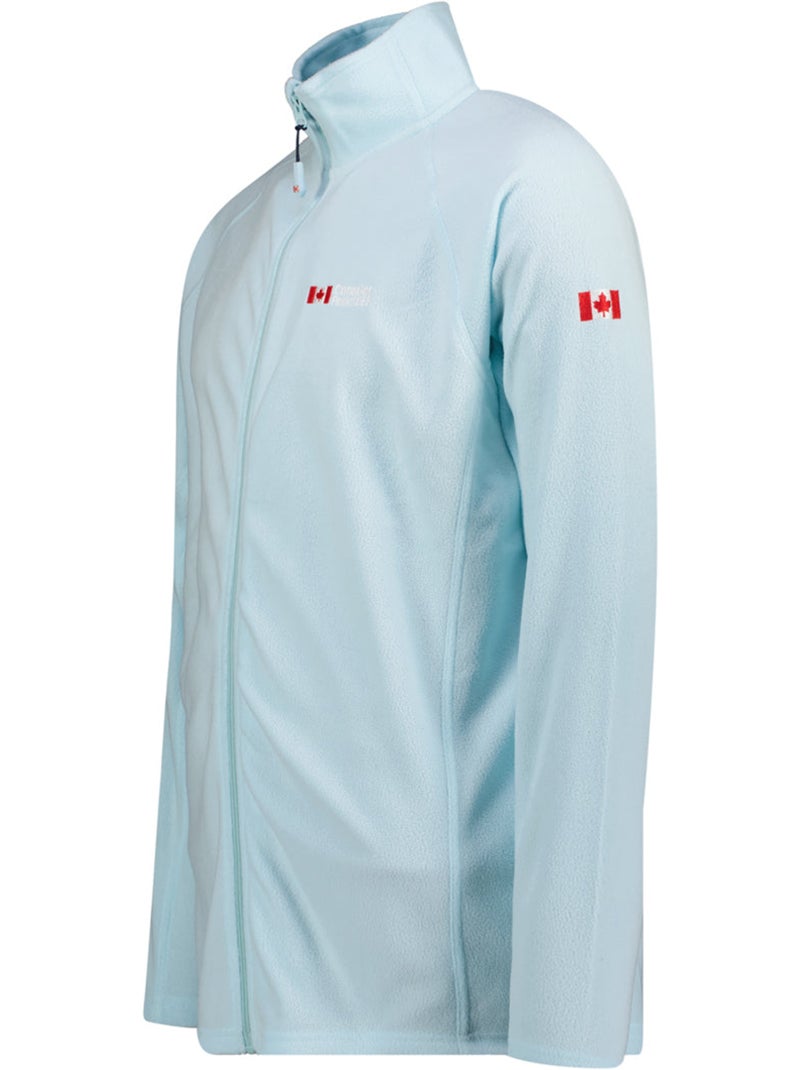 Casaco polar com fecho e gola subida tugeak – canadian peak Azul-céu - Kiabi