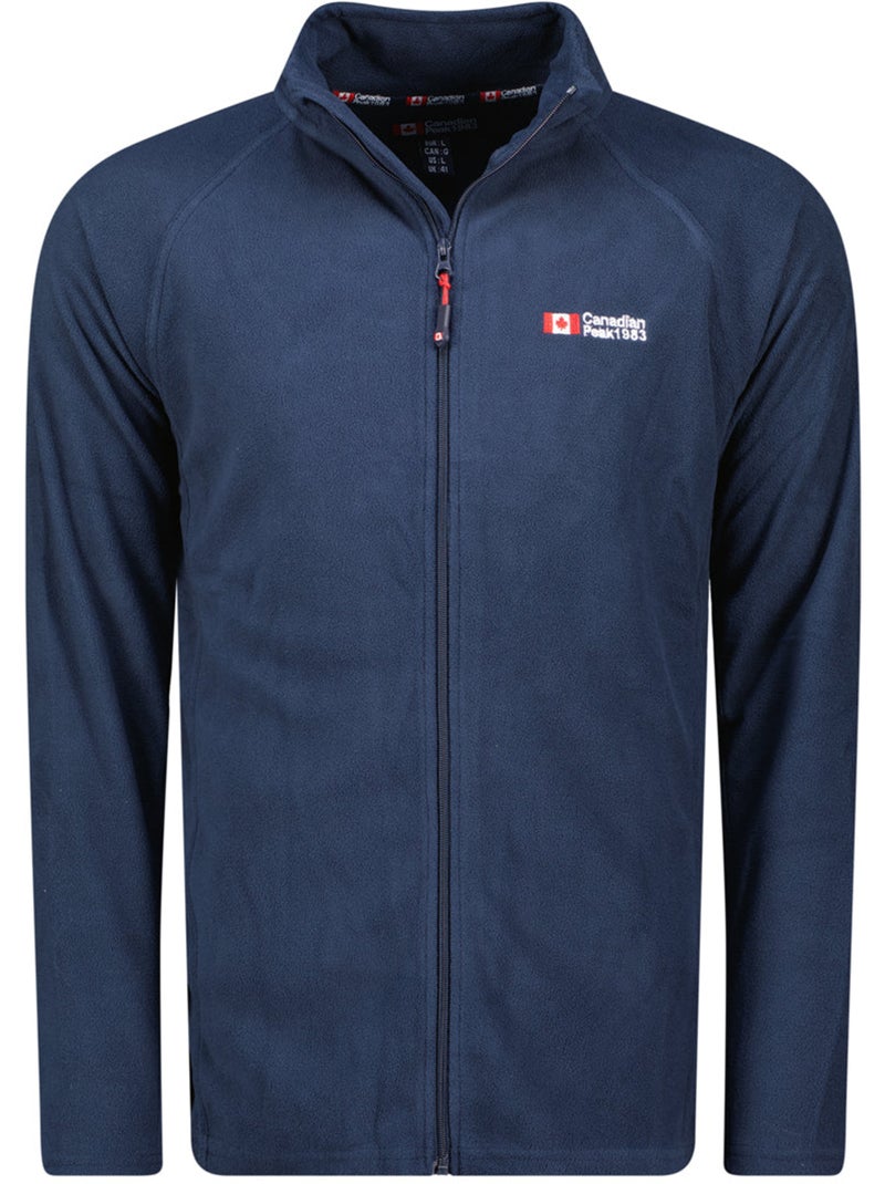 Casaco polar com fecho e gola subida tugeak – canadian peak Azul-marinho - Kiabi