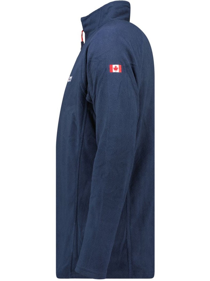 Casaco polar com fecho e gola subida tugeak – canadian peak Azul-marinho - Kiabi