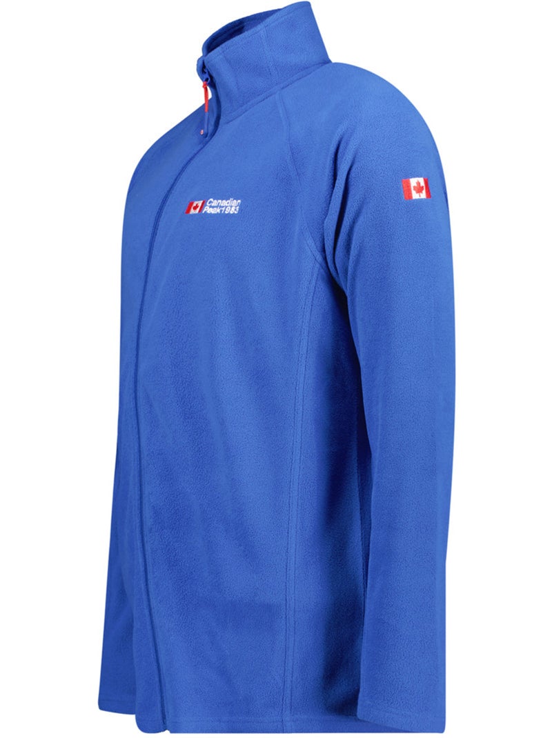 Casaco polar com fecho e gola subida tugeak – canadian peak Azul-real - Kiabi