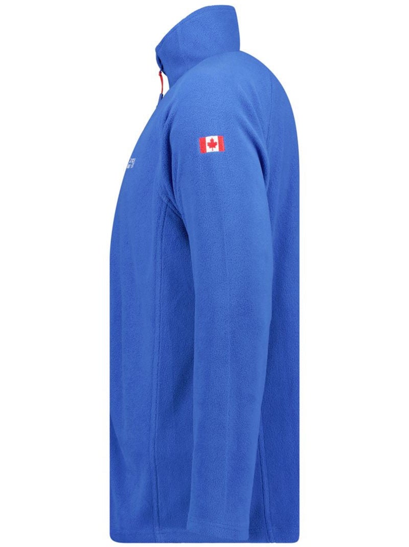 Casaco polar com fecho e gola subida tugeak – canadian peak Azul-real - Kiabi