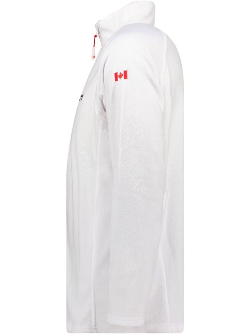 Casaco polar com fecho e gola subida tugeak – canadian peak Branco - Kiabi