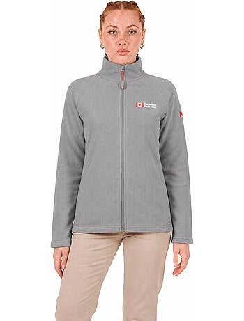 Casaco polar com fecho e gola subida tugeak – canadian peak