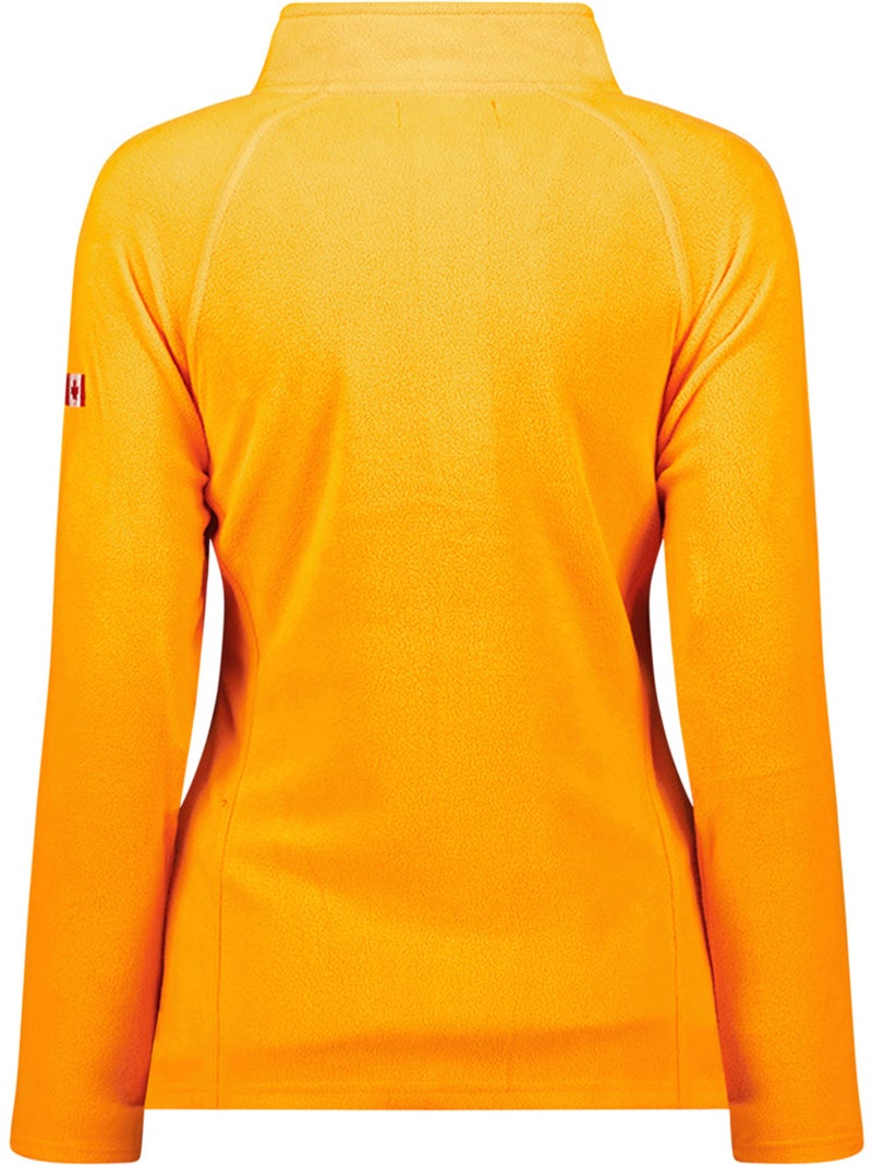Casaco polar com fecho e gola subida tugeak – canadian peak Laranja - Kiabi