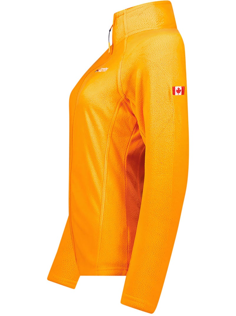 Casaco polar com fecho e gola subida tugeak – canadian peak Laranja - Kiabi