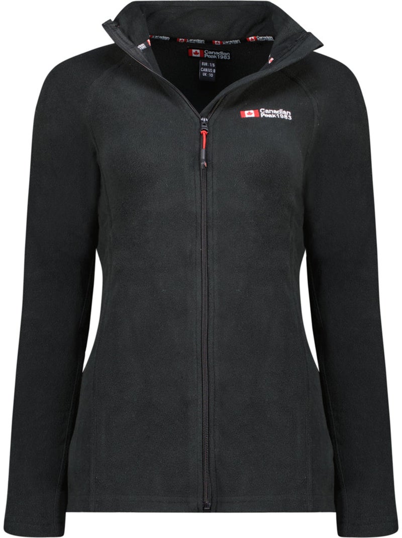 Casaco polar com fecho e gola subida tugeak – canadian peak Preto - Kiabi