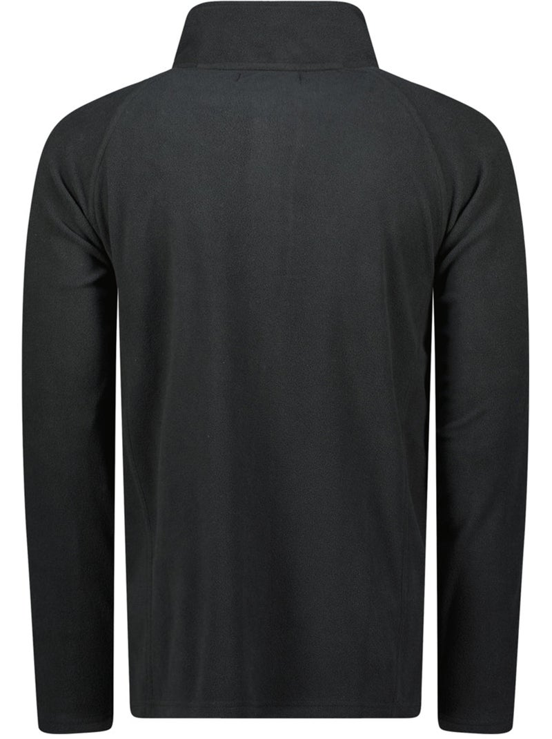 Casaco polar com fecho e gola subida tugeak – canadian peak Preto - Kiabi