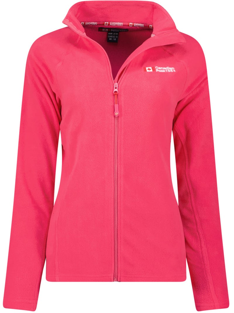 Casaco polar com fecho e gola subida tugeak – canadian peak Rosa-fúcsia - Kiabi