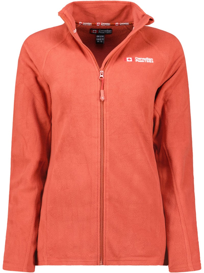 Casaco polar com fecho e gola subida tugeak – canadian peak Terracota - Kiabi