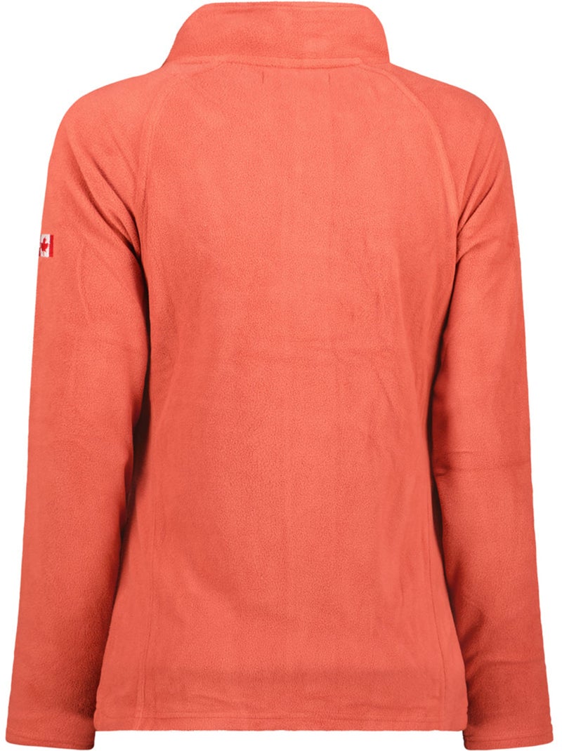 Casaco polar com fecho e gola subida tugeak – canadian peak Terracota - Kiabi