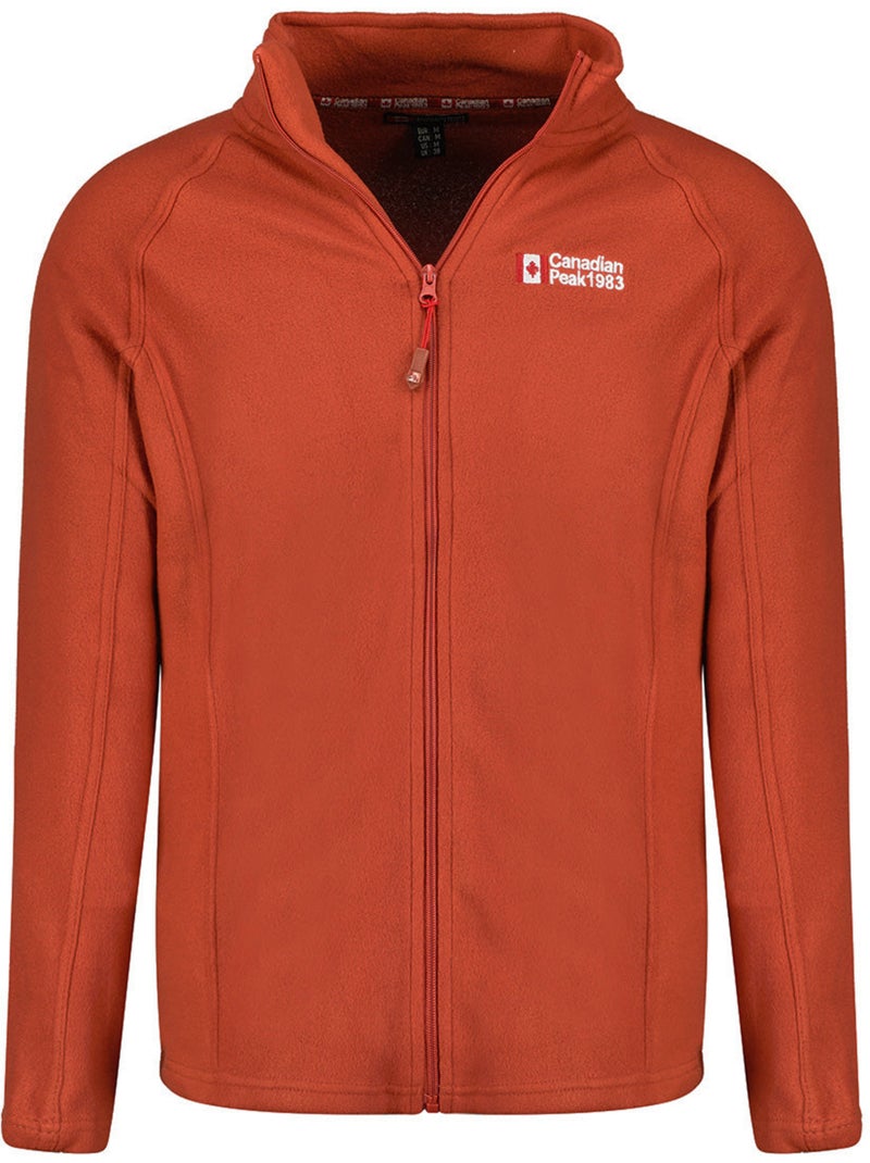 Casaco polar com fecho e gola subida tugeak – canadian peak Terracota - Kiabi
