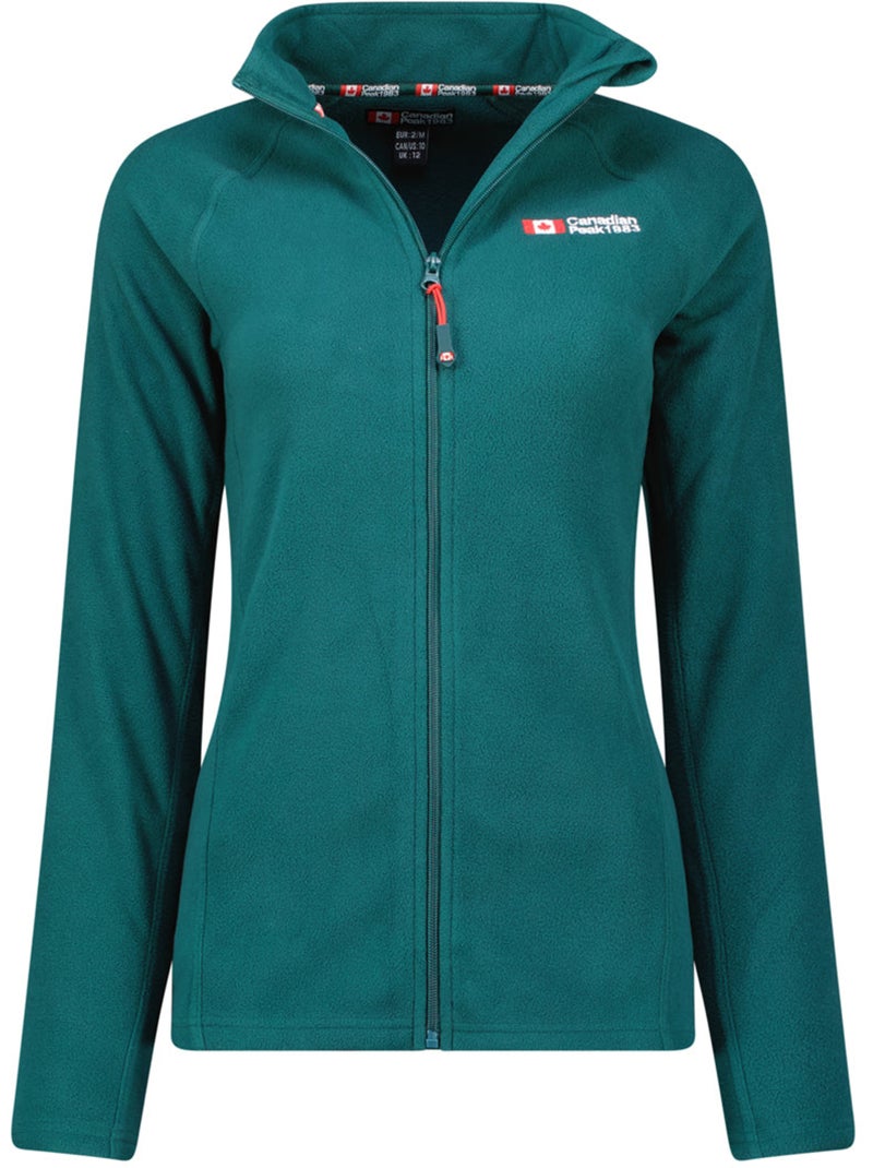 Casaco polar com fecho e gola subida tugeak – canadian peak Verde escuro - Kiabi