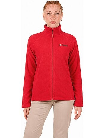 Casaco polar com fecho e gola subida tugeak – canadian peak